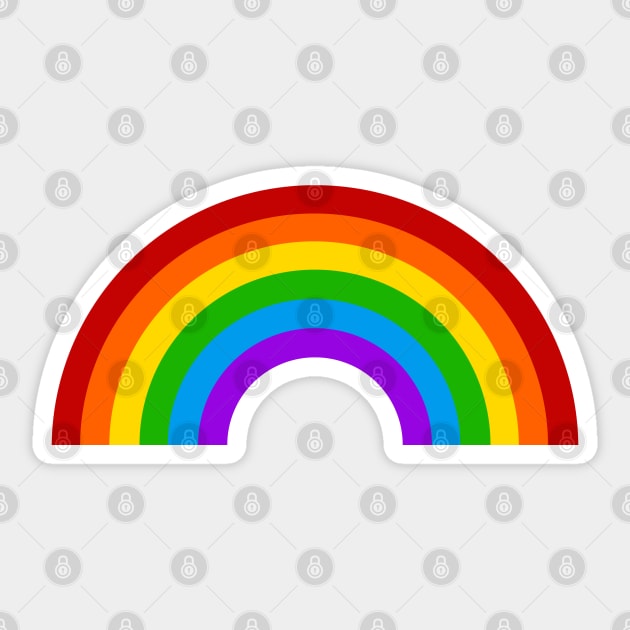 Retro Rainbow Sticker by SandraKC